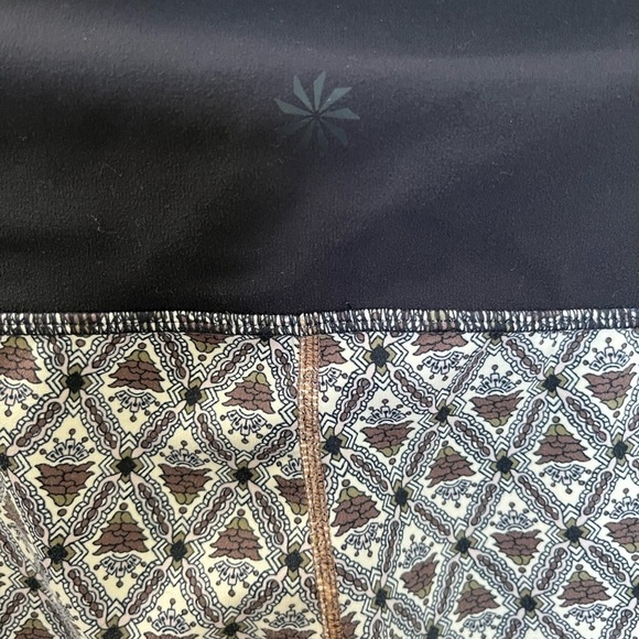 Athleta Leggings Geometric Capri Blue Large - Picture 3 of 8